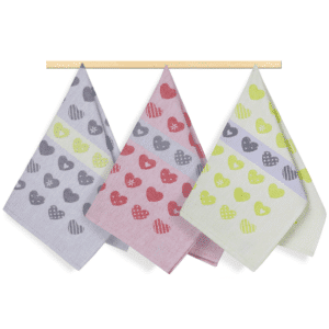 Utěrky bavlněné 171 srdíčka