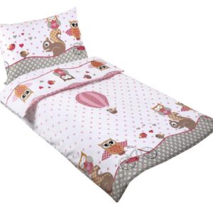 Dětské povlečení Agáta růžová sovička
