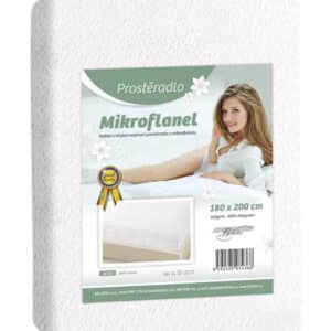 Mikroflanel prostěradlo bílé